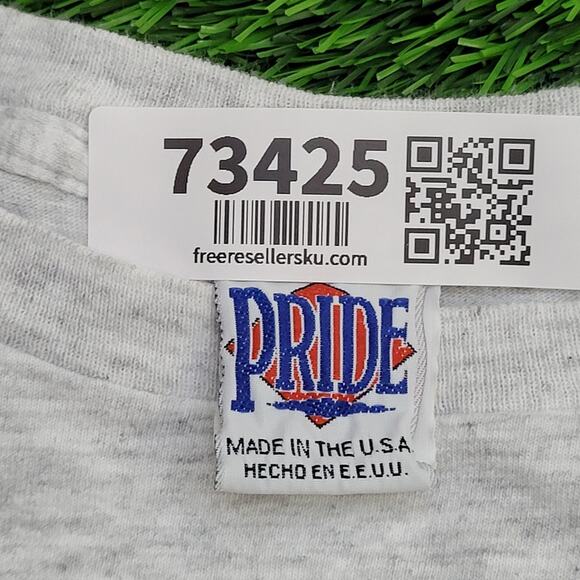 Vintage Funny Christmas Shirt XL 24x27 Boxy Cropped Gray - Picture 7 of 13